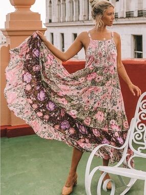 Spell Desert Daisy Floral Maxi Dress